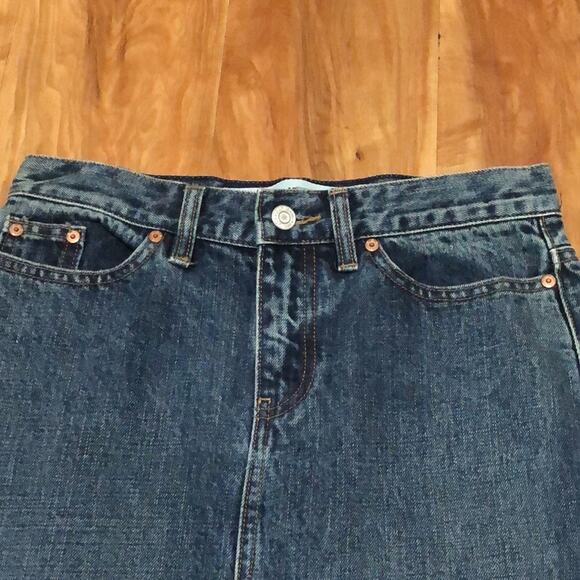 Gap Jeans Frayed Jean Skirt Size 1 (Juniors) - Picture 5 of 9